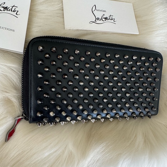 Christian Louboutin Handbags - Louboutin Gunmetal Panettone Wallet 🔥